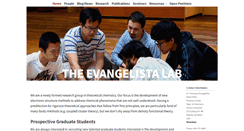 Desktop Screenshot of evangelistalab.org
